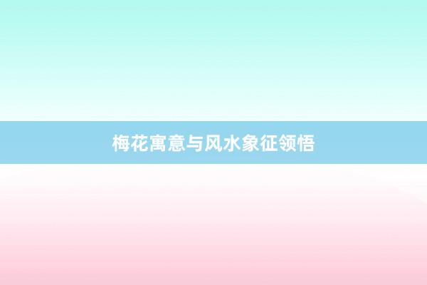 梅花寓意与风水象征领悟